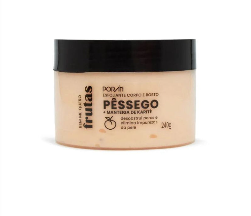 Esfoliante Pêssego e Karite corpo e rosto 240g